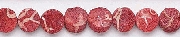6634: Beaded red sponge coral beads