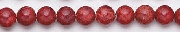 6635: Beaded red sponge coral beads