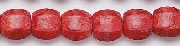 6636: Beaded red sponge coral beads