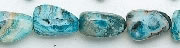 Design 6641: blue, multi crazy-lace agate beads