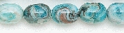 6642: Beaded blue, multi crazy-lace agate beads