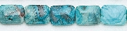 6646: Beaded blue, multi crazy-lace agate beads