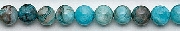 6652: Beaded blue, multi crazy-lace agate beads