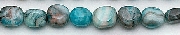 6653: Beaded blue, multi crazy-lace agate beads