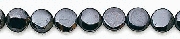 Design 6662: black black spinel coin beads
