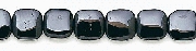 Design 6663: black black spinel square beads