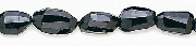 Design 6664: black black spinel faceted beads