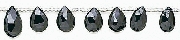 Design 6665: black black spinel faceted beads