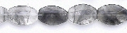 Design 6679: gray gray quartz oval beads