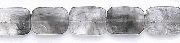 Design 6680: gray gray quartz rectangular beads