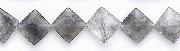 6683: Beaded gray gray quartz beads