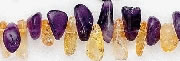Design 6687: purple, yellow amethyst beads
