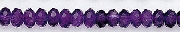 Design 6693: purple amethyst rondelle beads