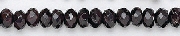 Design 6708: red garnet rondelle beads