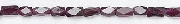 6712: Beaded red garnet  tube beads