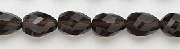 6727: Beaded brown, gray smoky quartz beads