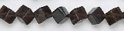 Design 6734: brown, gray smoky quartz nuggets beads