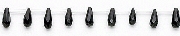 Design 6745: black black onyx beads