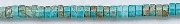 Design 6762: blue magnesite heishi beads
