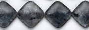 6772: Beaded black, multi labradorite beads