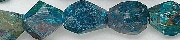 6816: Beaded blue, green, brown chrysocolla beads