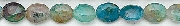 6818: Beaded blue, green, brown chrysocolla beads