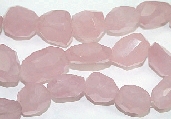 Design 6834: pink rose quartz beads