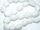 Design 6836: white crystal nuggets beads