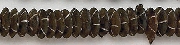 6853: Beaded black bone beads