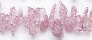 6940: Beaded pink crystal beads