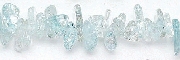 6941: Beaded blue crystal  chips beads