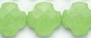 6949: Beaded green jade beads