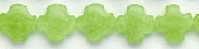 6952: Beaded green jade beads