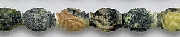 6962: Beaded green, multi jasper beads