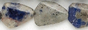 7003: Beaded blue, white sodalite beads