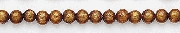 7034: Beaded gold coral beads