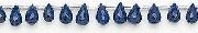 7036: Beaded blue sapphire beads