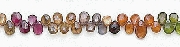 7041: Beaded multi sapphire beads