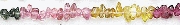7050: Beaded multi tourmaline beads