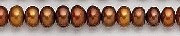 7051: Beaded brown pearl beads