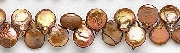7053: Beaded brown pearl beads