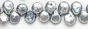 7073: Beaded gray pearl beads