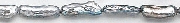 7074: Beaded gray pearl  tube beads
