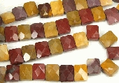 7282: Silver Setting multi agate beads