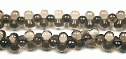 7877: Beaded Brown smoky quartz beads