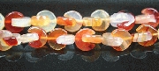 7881: Beaded Orange carnelian beads