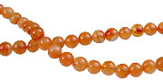 Design 8011: orange agate round beads
