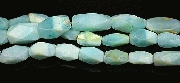 8012: Beaded Blue opalite  faceted beads