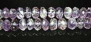 8016: Beaded purple amethyst faceted beads