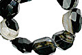 Design 8066: black onyx choker, chunky, halloween, tumbled beads